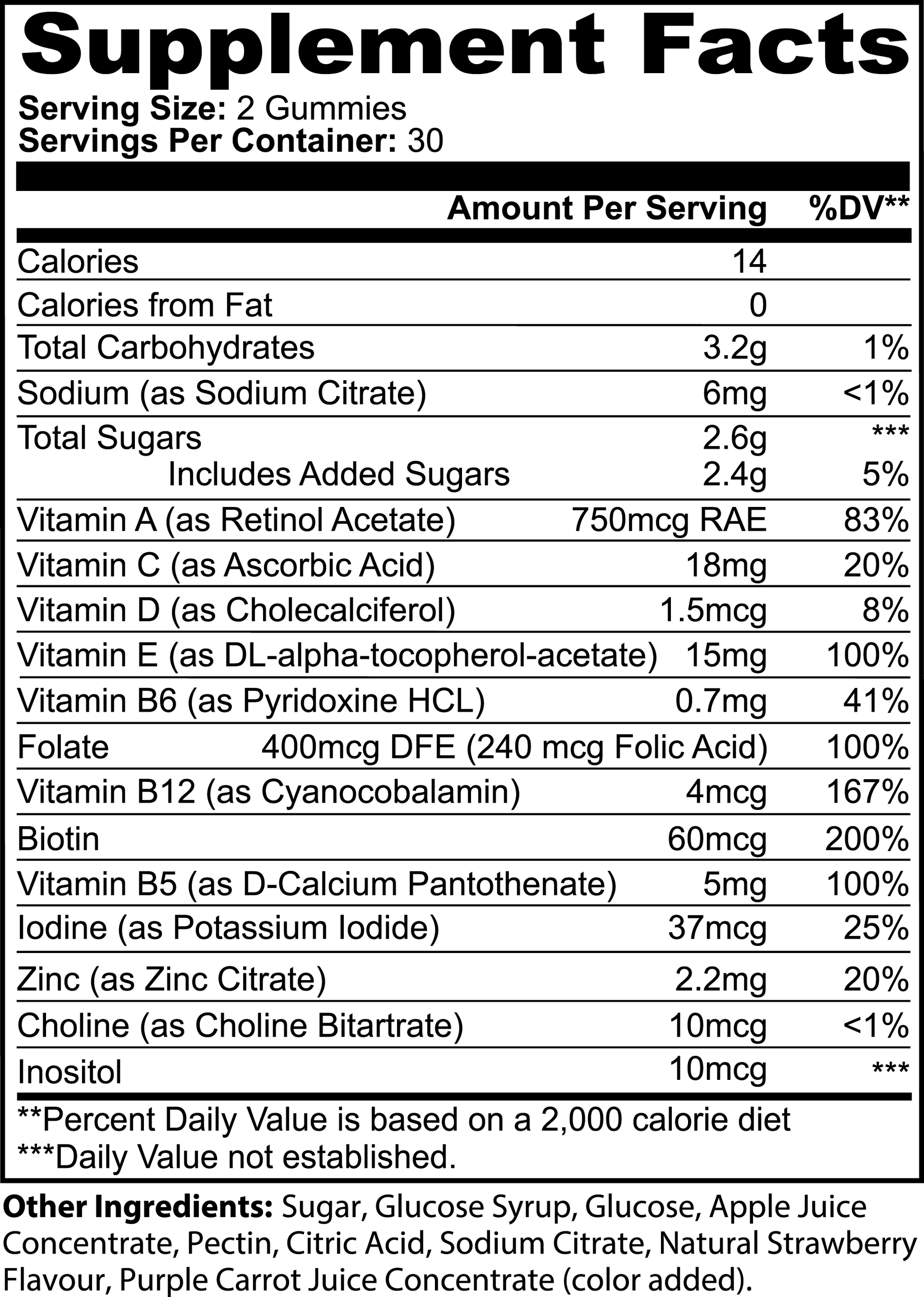 Multivitamin Gummies (Adult) Course Fitness