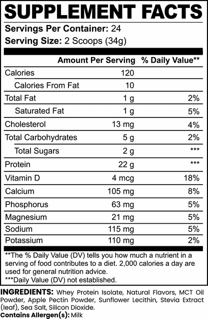 Advanced 100% Whey Protein Isolate (Vanilla) Course Fitness